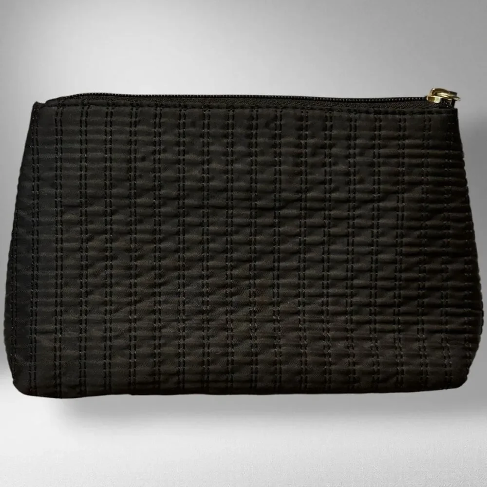 Victoria’s Secret Black Quilted Cosmetic Pouch